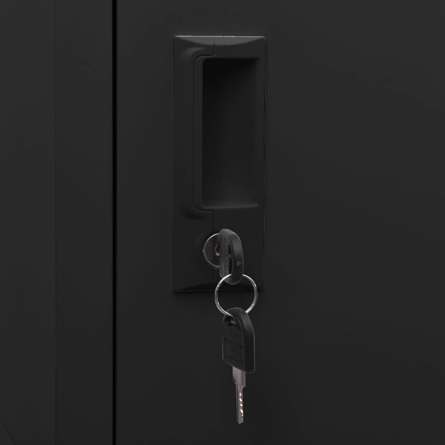 6 Door Black Metal Locker Cabinet Lockable Steel Storage Cupboard Office Gym