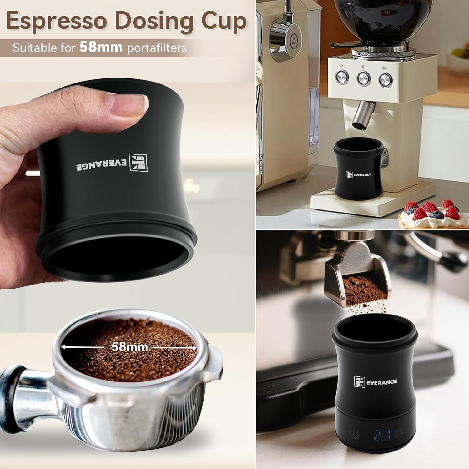 Digital Coffee Scale with Timer Rechargeable Barista Precision Scale