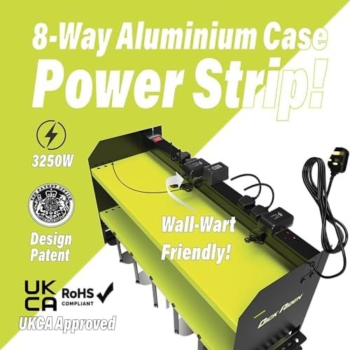 Wall-Mount Power Tool Organizer Rack with 6-Slot Charging Station Garage