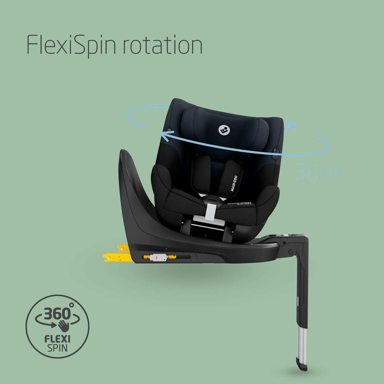 360° Rotating i-Size Car Seat ISOFIX 0–4 Years Side Impact Protection