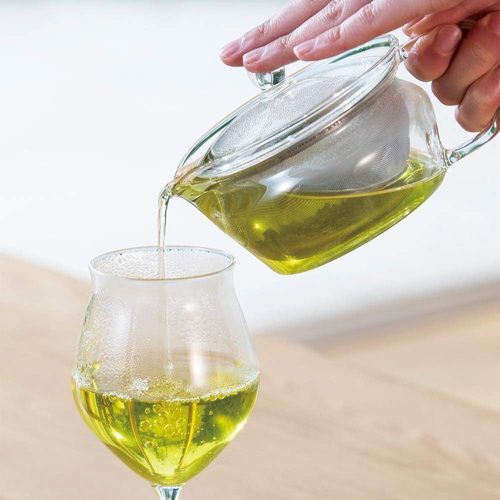 Glass Teapot 450ml with Stainless Steel Infuser Loose Leaf Tea Pot