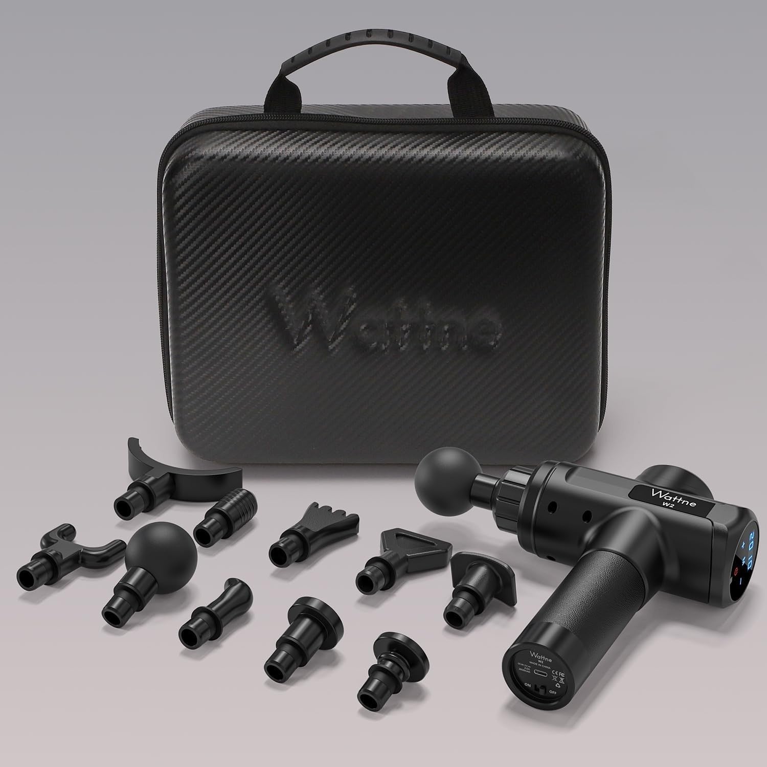 Deep Tissue Massage Gun 20 Speed Levels Quiet Cordless Muscle Recovery