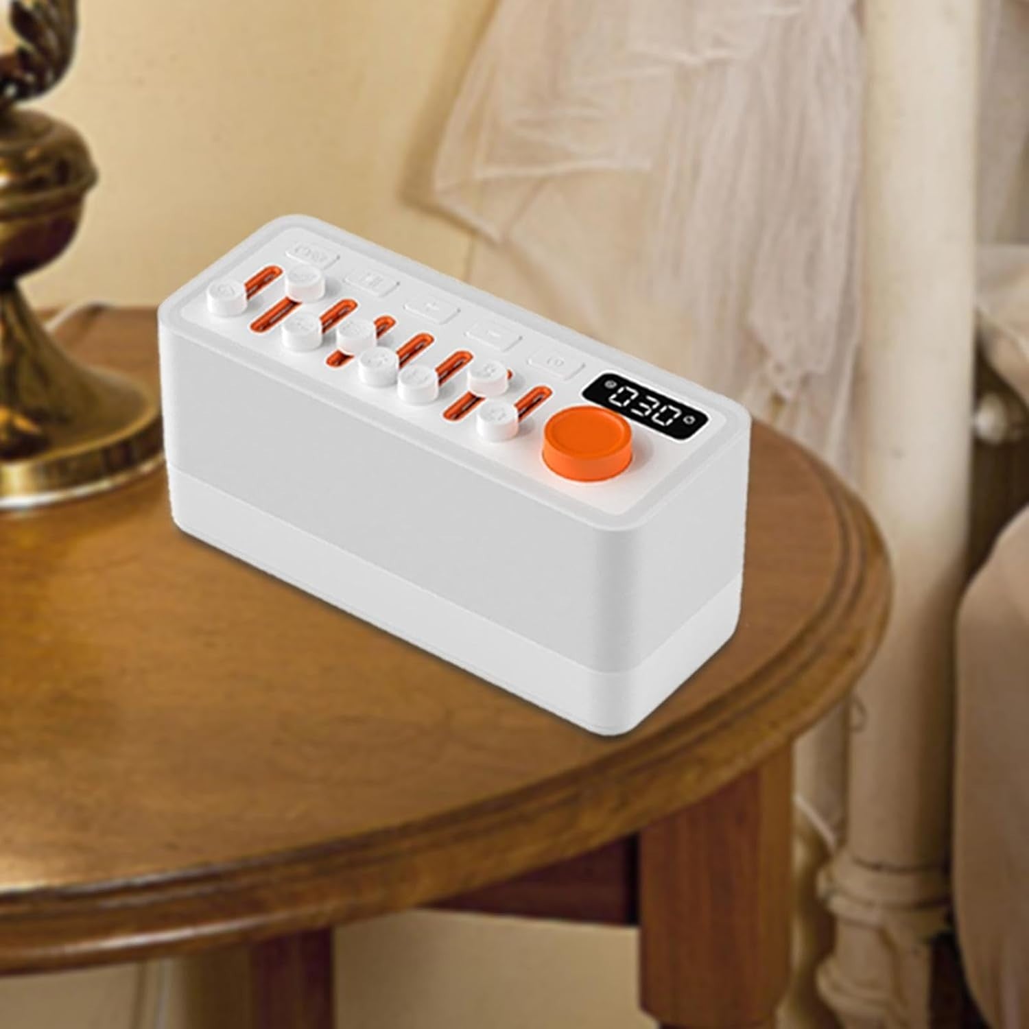 Portable White Noise Machine Bluetooth Speaker with Timer & RGB Light