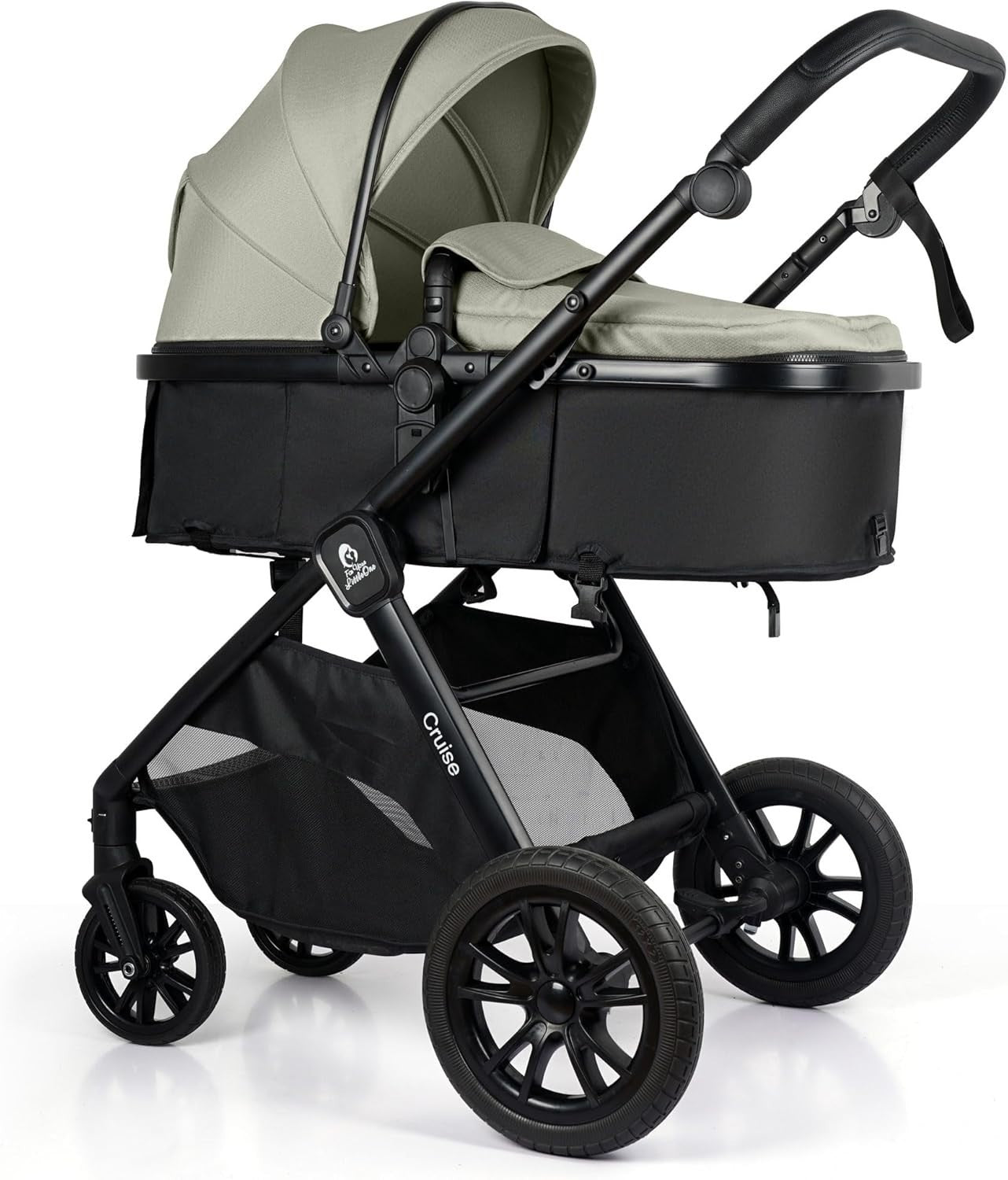 3 in 1 Baby Travel System i-Size Car Seat Pram Stroller Newborn–4Y