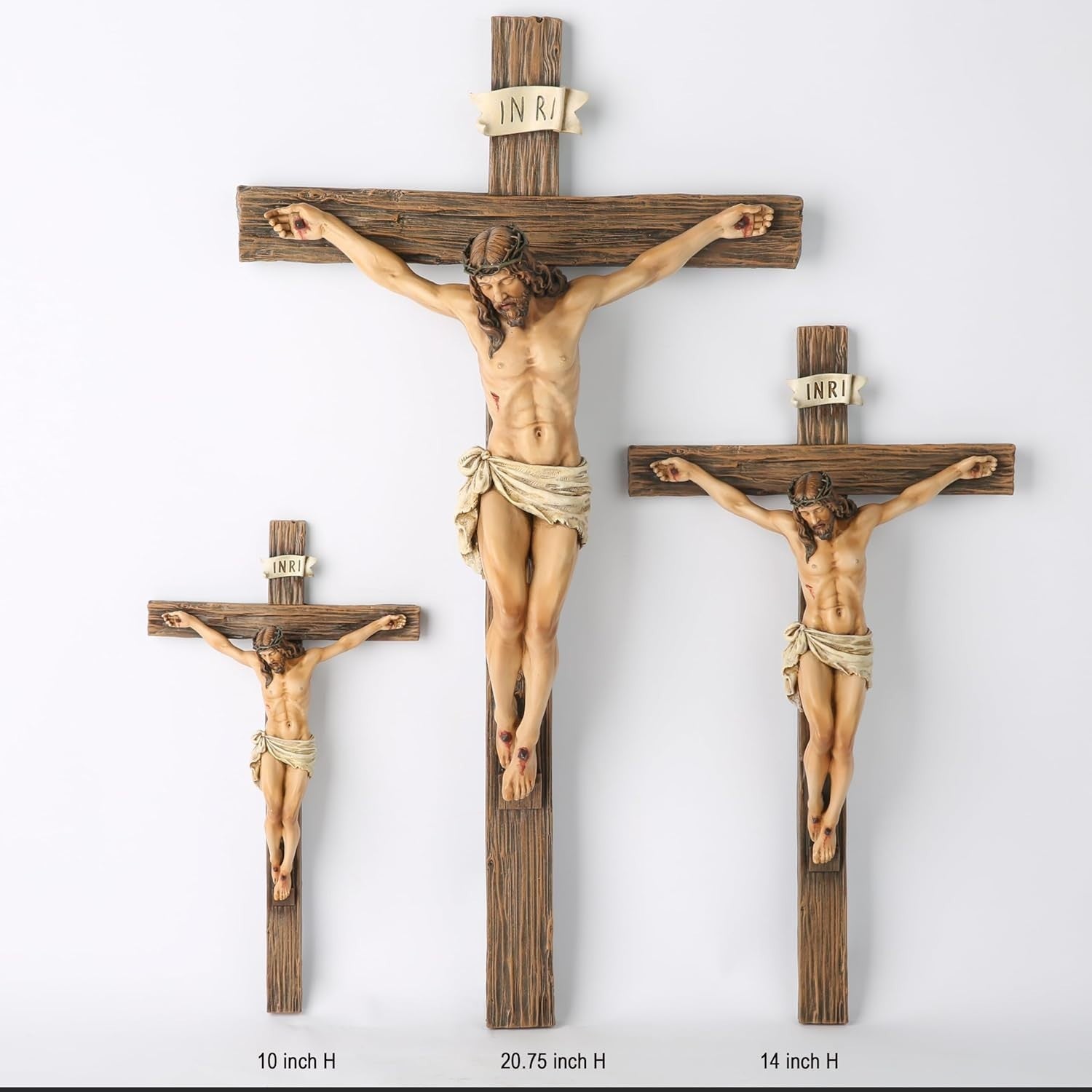 Catholic Crucifix Wall Cross Jesus Christ Religious Home Decor 20.75