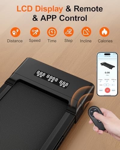 3.0HP Walking Pad Auto Incline 40.5cm Wide Belt APP Control Quiet Home Treadmill