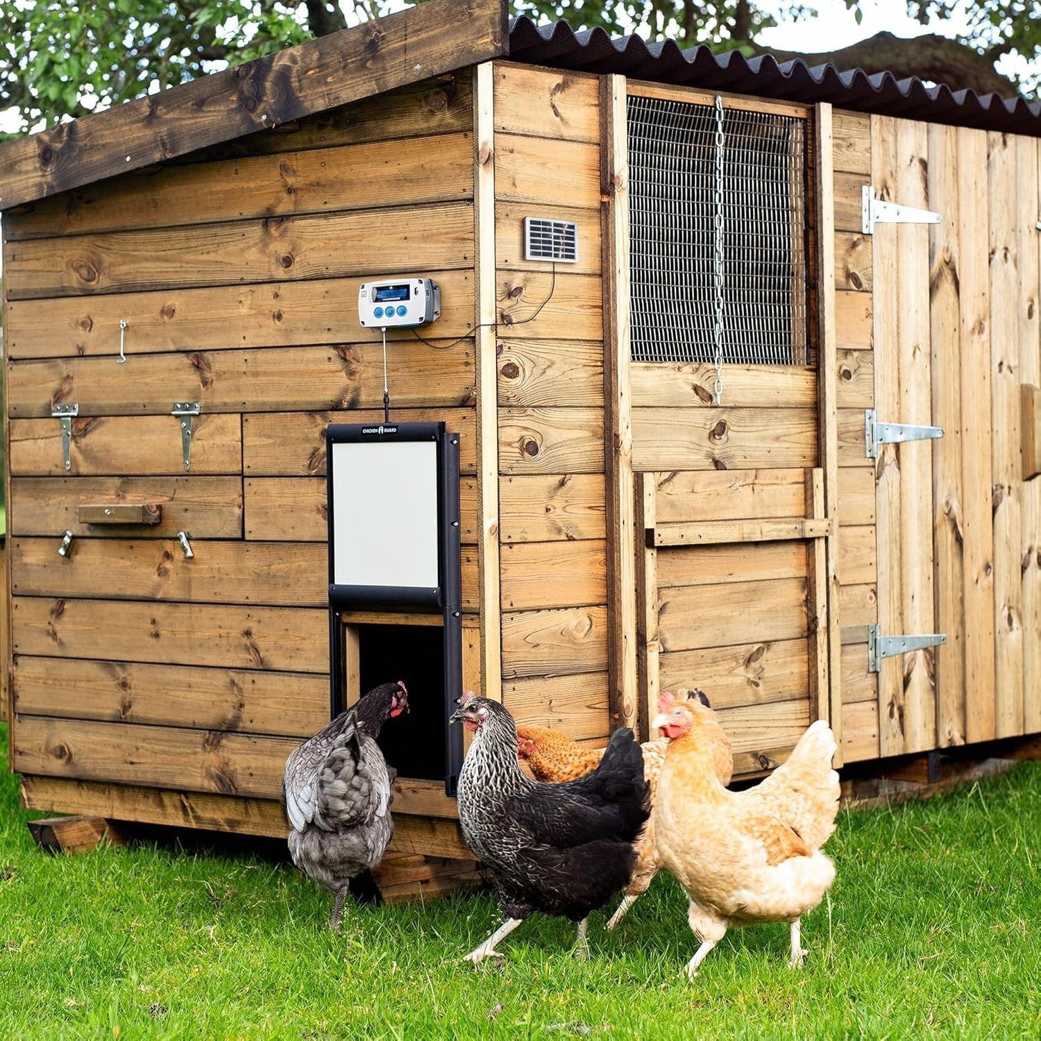 Automatic Chicken Coop Door Opener Solar Timer Light Sensor