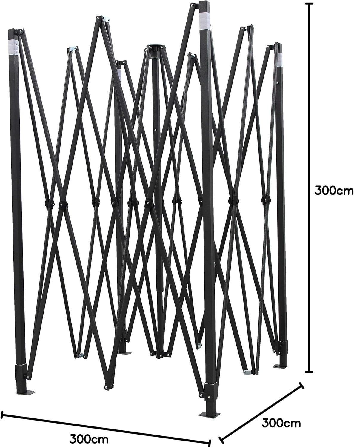3x3M White Pop Up Gazebo Heavy Duty Waterproof Outdoor Tent With Accessories