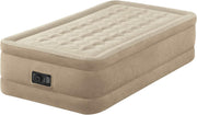 Raised Single Airbed 46cm High Built-In Pump Ultra Plush Comfort Bed