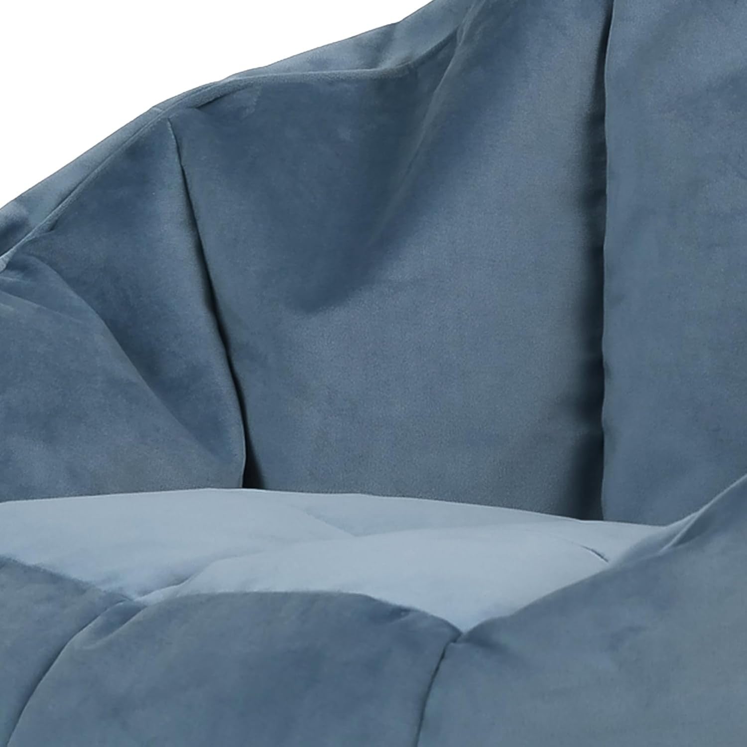 Large Velvet Bean Bag Chair Adult Seat | Living Room Lounge Furniture