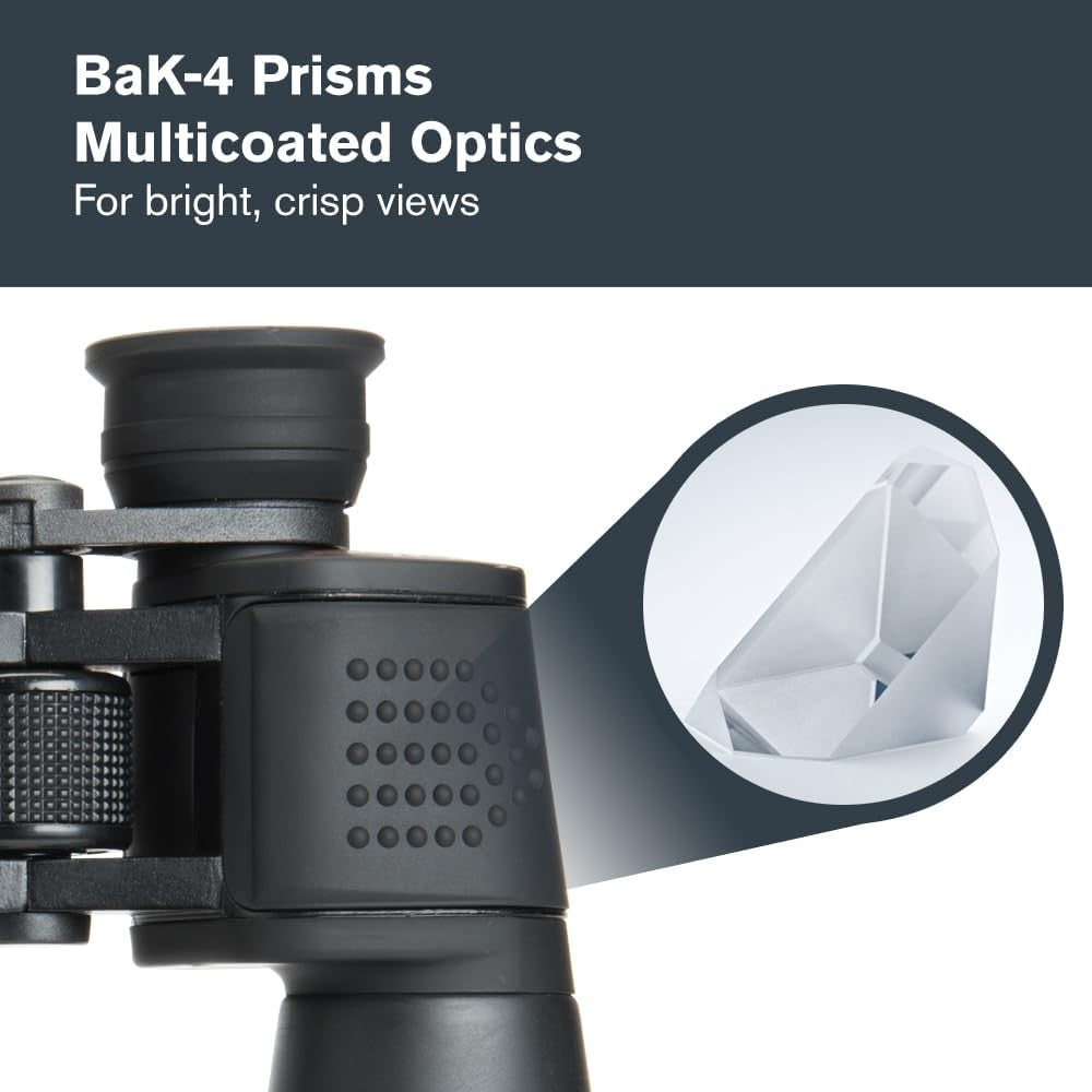 25x70 High Power Binoculars Long Range HD Optics Low Light Astronomy Viewing