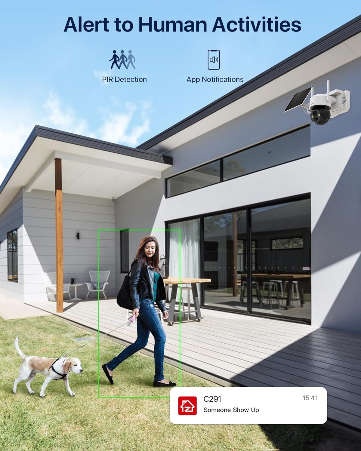 4MP Solar Security Camera Wireless PTZ Color Night Vision 32GB