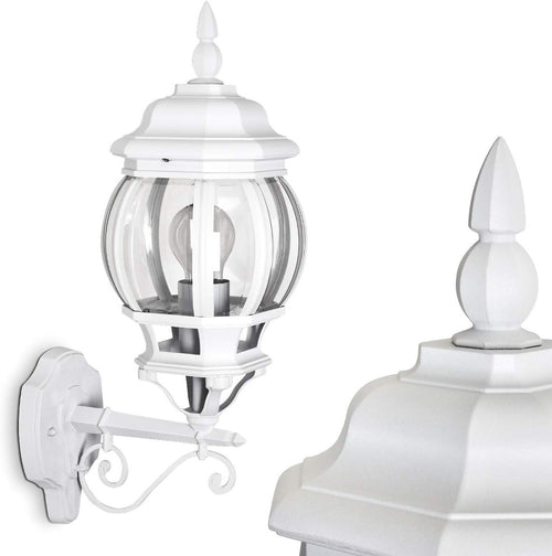 Lentua Outdoor Wall Light – White Antique Aluminum IP44