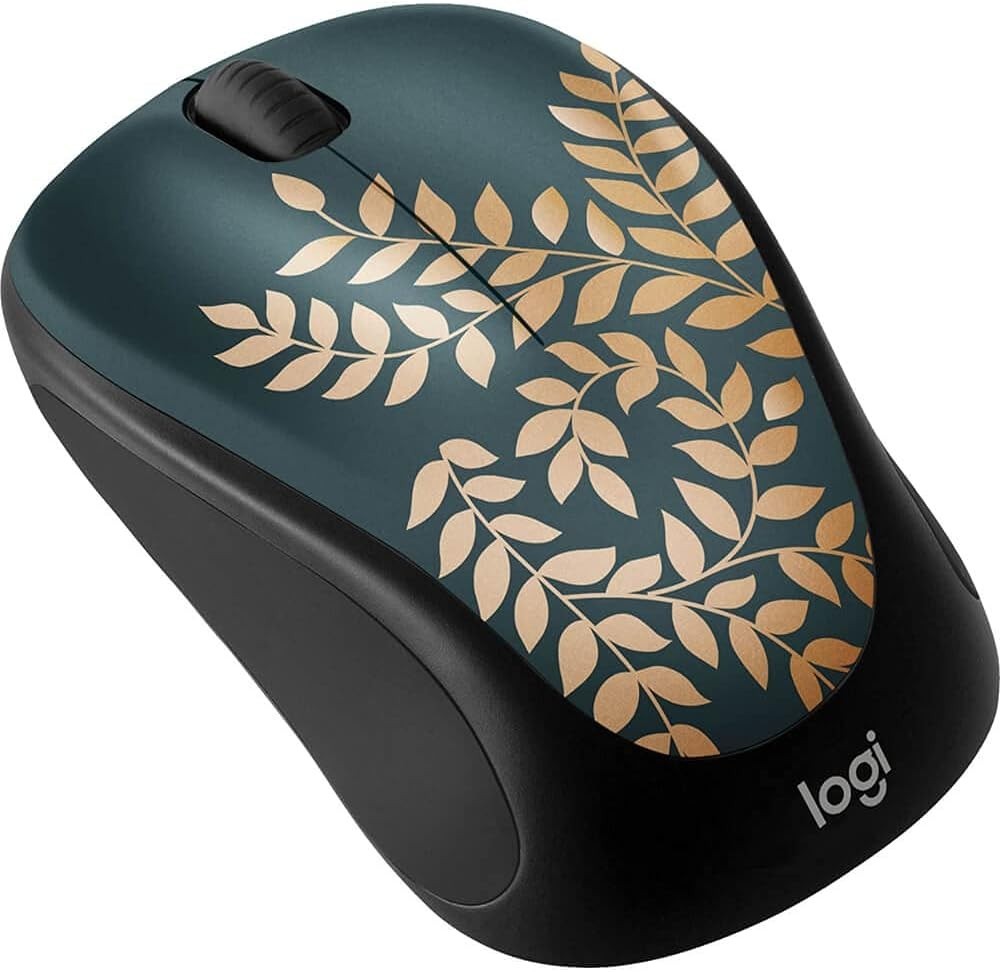 Wireless Compact Mouse 10m Range 12-Month Battery USB Optical