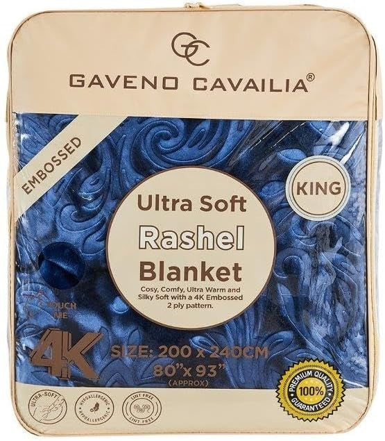 Navy 4kg Weighted Blanket 200x240 cm for Stress & Anxiety Relief