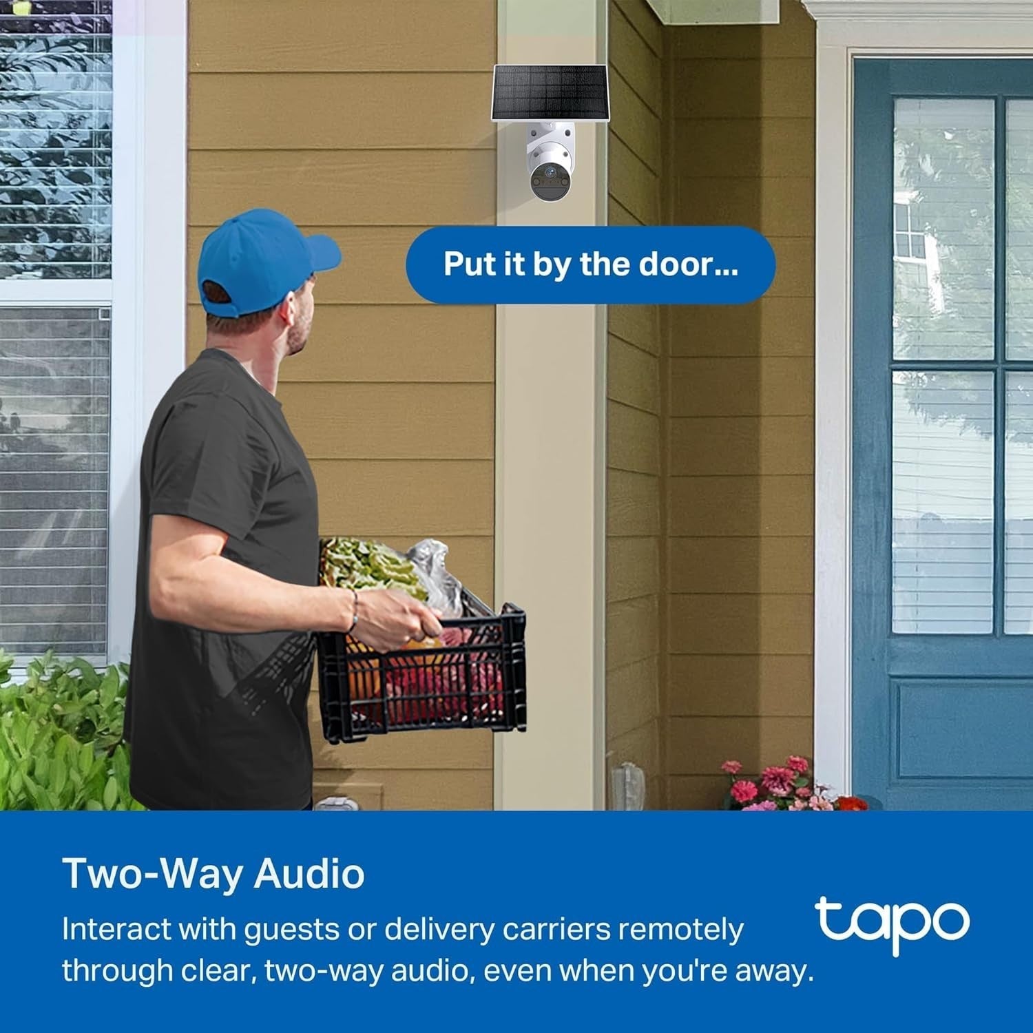 2K Solar Security Camera Outdoor Wireless Color Night Vision IP65