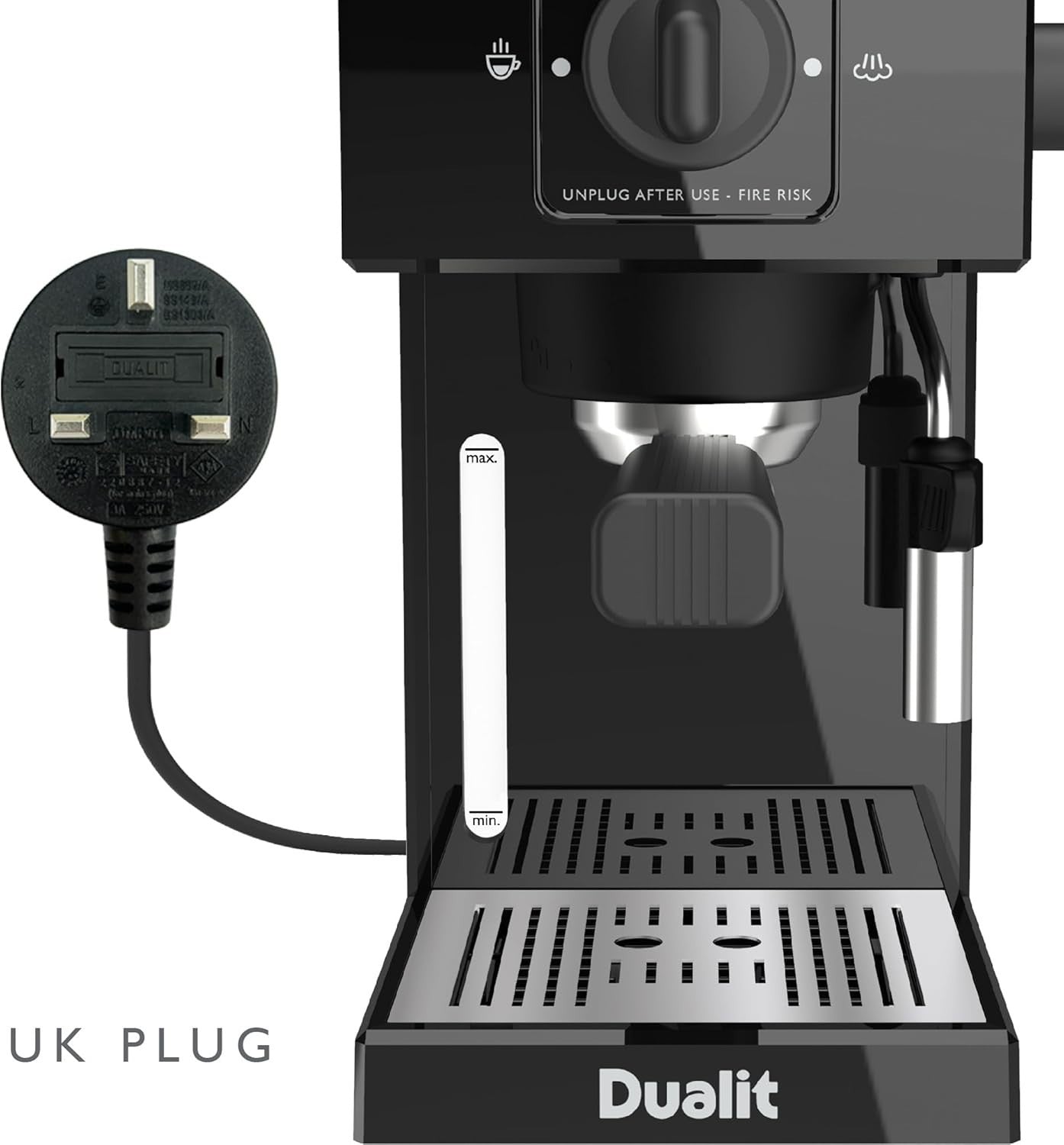 Compact Espresso Coffee Maker 1.4L | Fast Heat-Up | Milk Frother | 20 Bar Pump