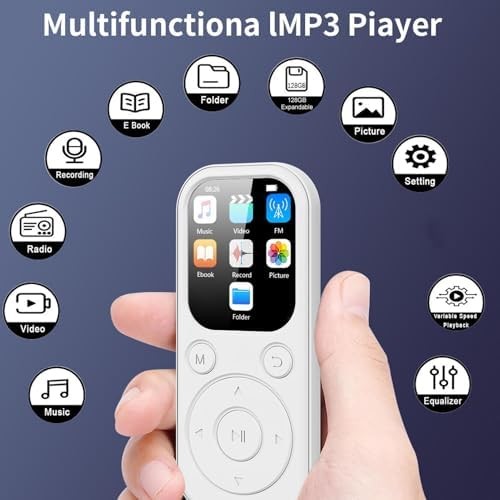 MP3 Player Bluetooth 5.4 2.01" HiFi FM Recorder