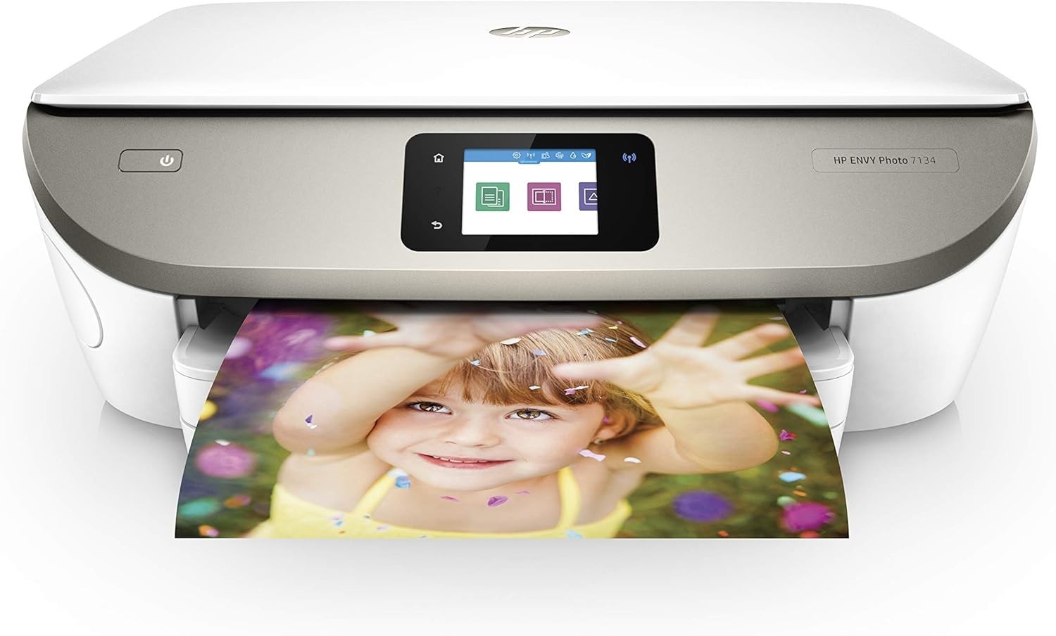 Envy Photo 7134 White All-in-One Wi-Fi Photo Printer Duplex Touchscreen