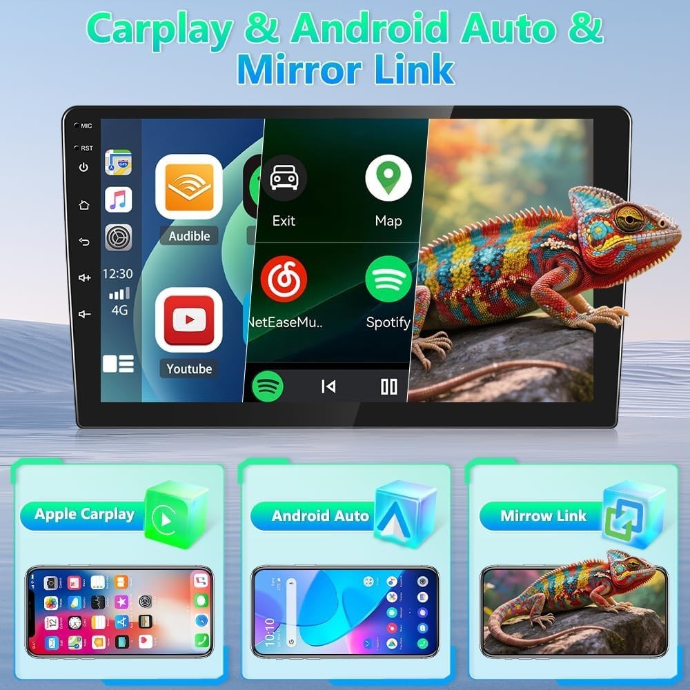 10" Android 14 Car Stereo Ford Transit Custom GPS WiFi Carplay Auto
