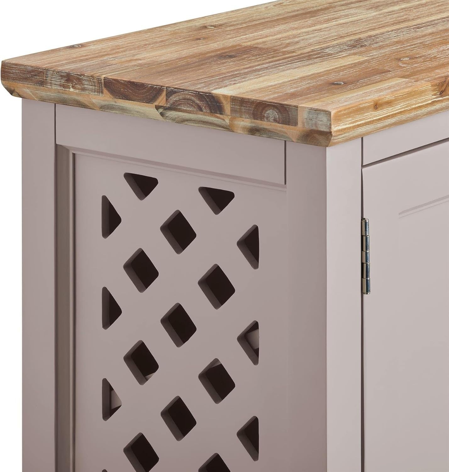 Truffle Wooden Shoe Cabinet with Adjustable Shelves & Airflow Doors