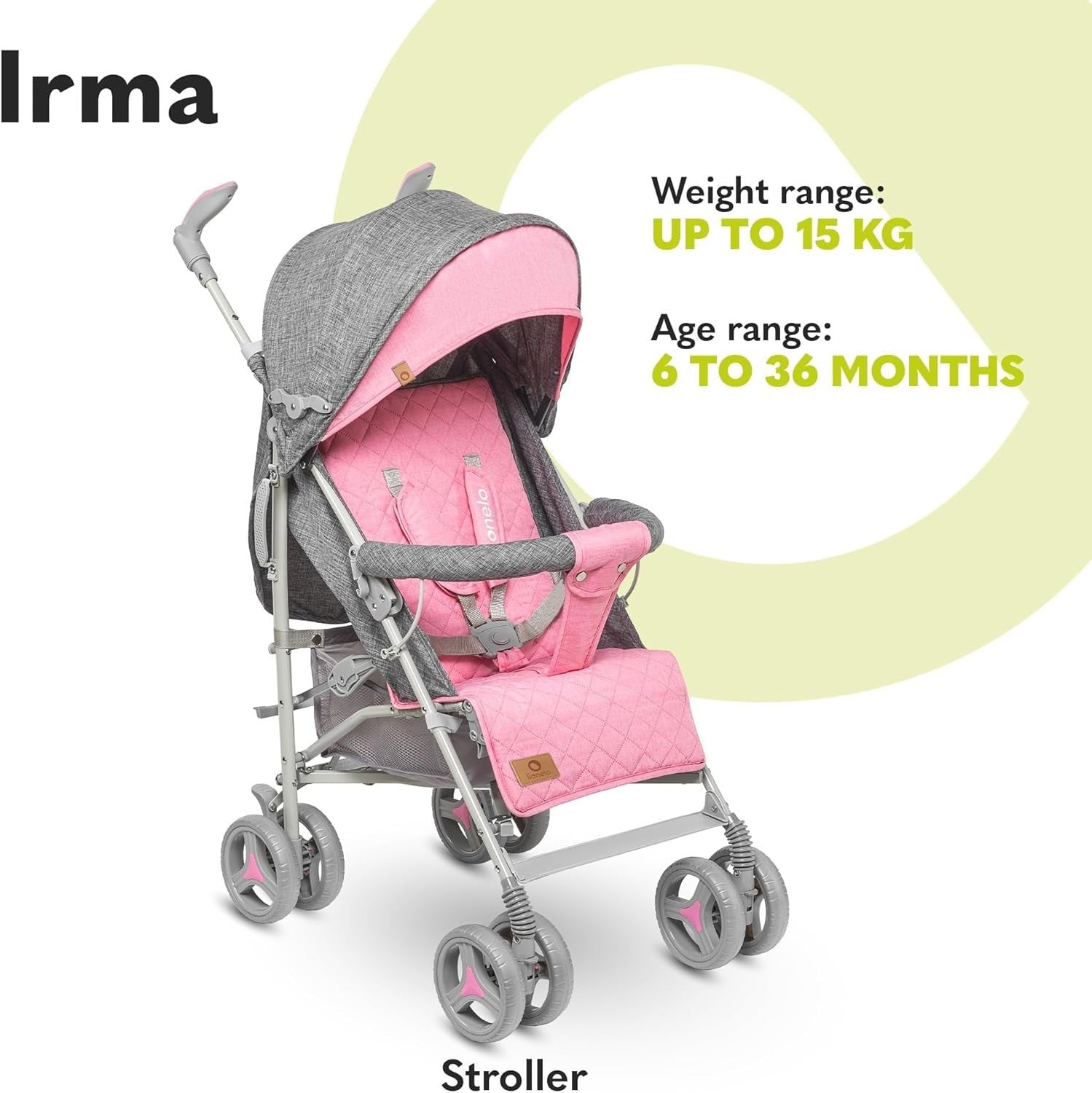 Lightweight Baby Pushchair Lie-Flat, Rotating Handles, Foldable Travel