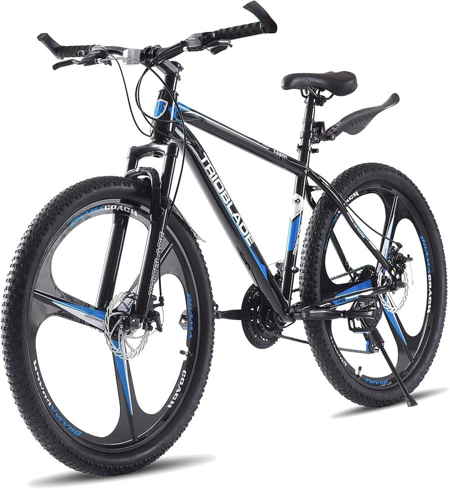 26" Mens Mountain Bike 21-Speed Disc Brakes Off-Road Shock Absorber