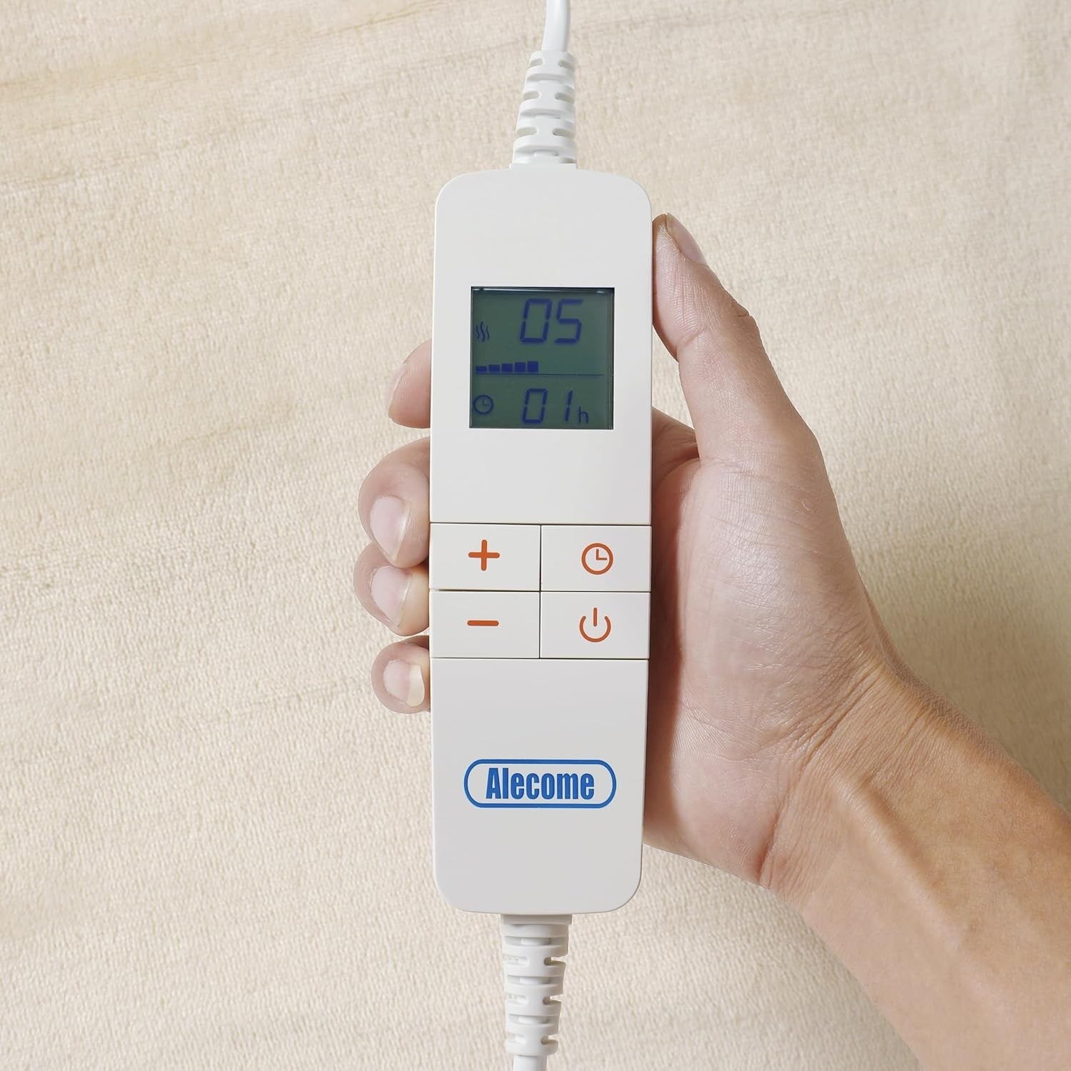 Electric Heated Throw Blanket 10 Heat Settings Digital Timer Washable 160x130