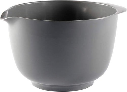 Hutzler 2L Melamine Mixing Bowl – Gray, Non-Slip, Dishwasher Safe