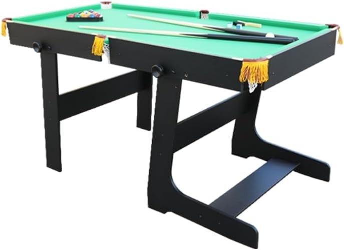 6FT Home Snooker Pool Table Black Finish Complete Billiards Kit