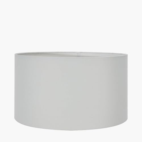 White Drum Lampshade 35cm Cotton Cylinder Shade Table Floor Living Room Lamps