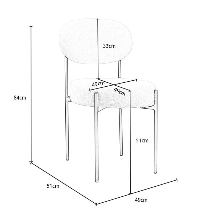 Marble Dining Table Set 120cm with 4 Boucle Chairs Modern Compact Luxe