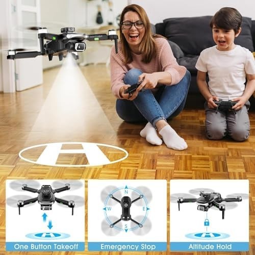 Foldable 1080P HD Camera Drone with 5G Wi-Fi, Brushless Motor & 3 Batteries