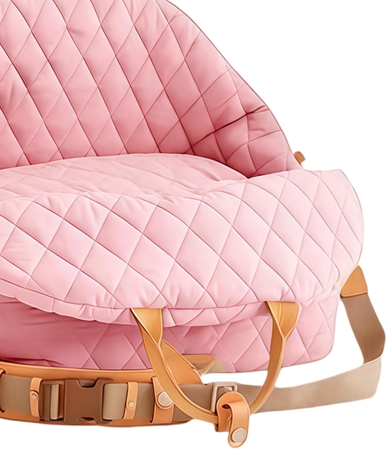 Dog Travel Carrier Booster Seat Waterproof Pet Bed w Mesh Vent Pink