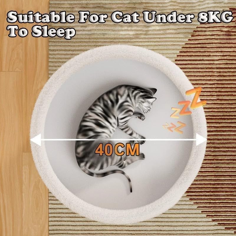 2 Tier Cat House Condo Large Cat Cave Bed w Scratch Pad Hanging Ball