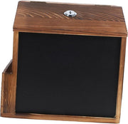 Wall Mounted Wooden Suggestion Box Lockable Blackboard – Secure & Space Saving