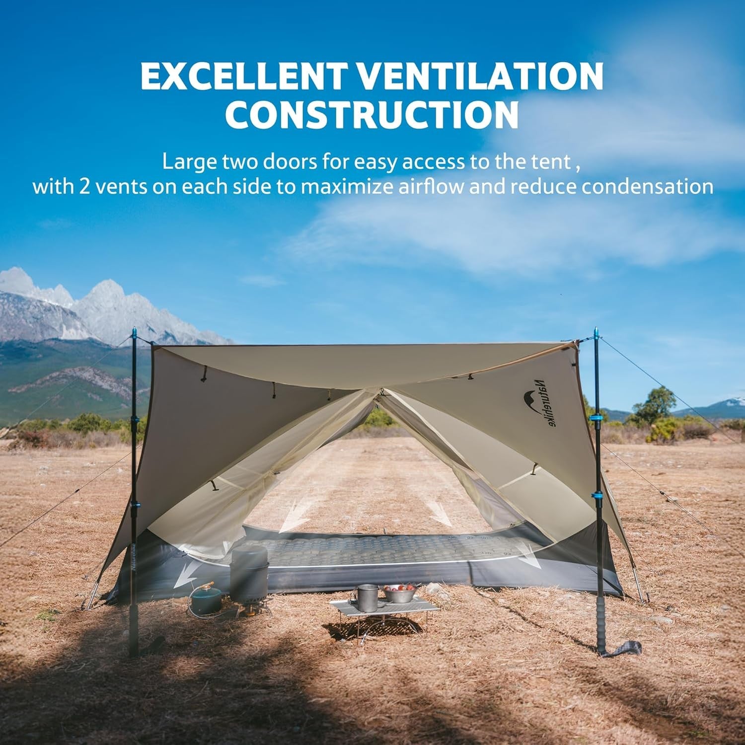 Ultralight 2 Man Camping Tent 3000mm Waterproof Hiking