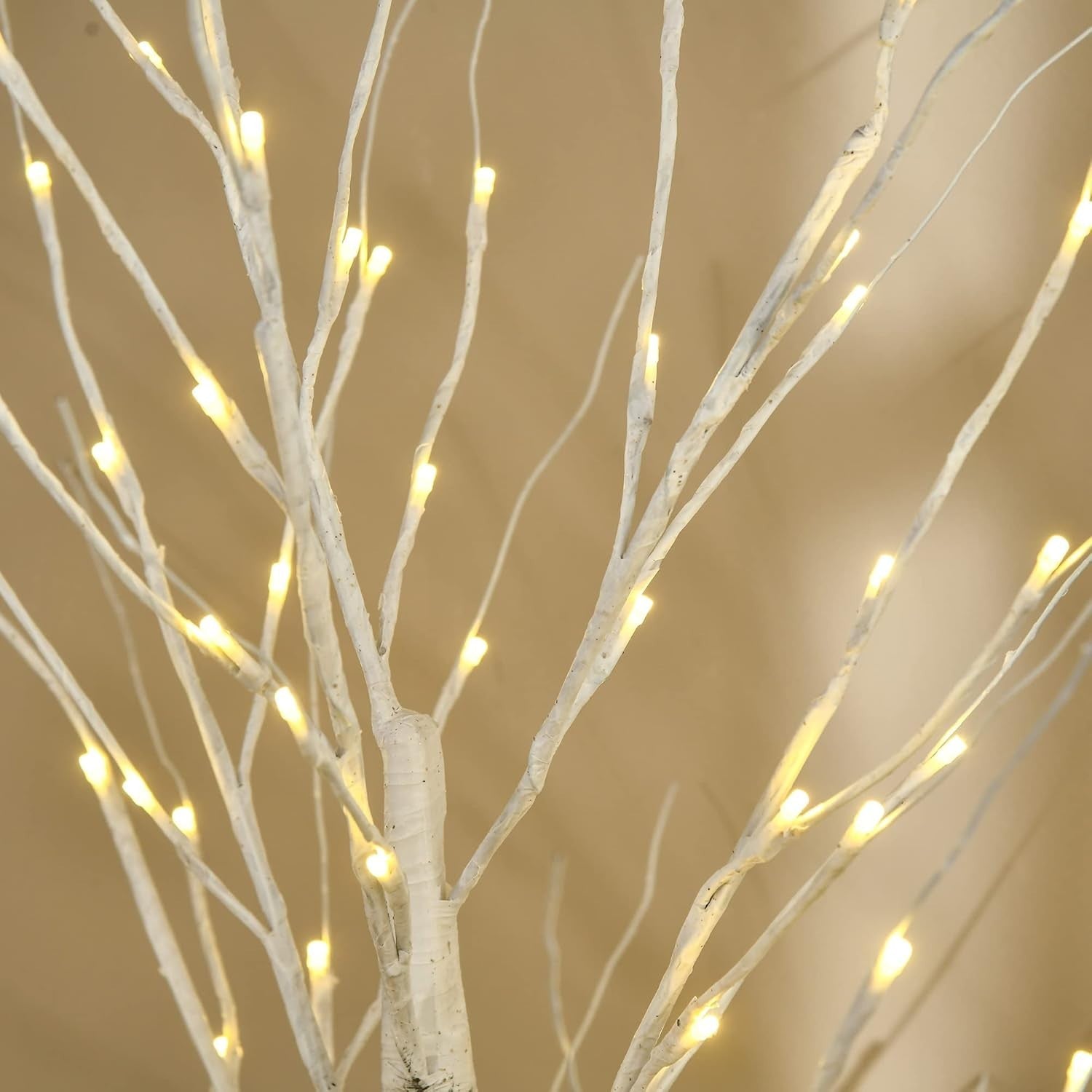 180cm Pre-Lit White Birch Tree Light Warm LED Indoor Outdoor Home Garden Decor