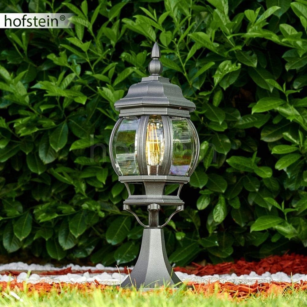 Hofstein Lentua 50cm Outdoor Bollard Lamp Black Antique Path Light