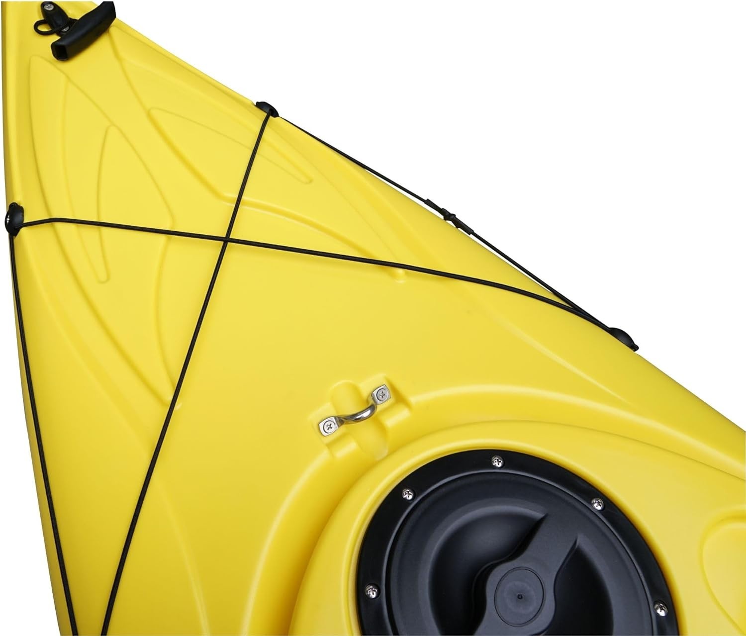 Sit Inside Kayak Fishing Canoe w/ Paddle Seat Storage Yellow