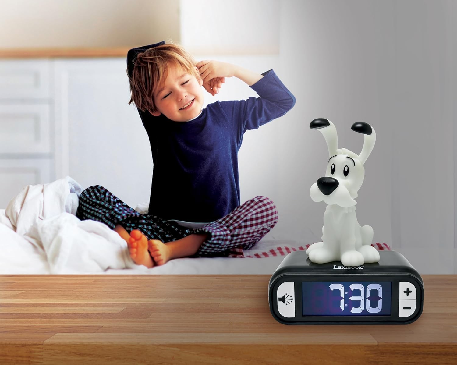 Kids Night Light Alarm Clock LED Snooze Sounds Cute Bedroom Gift