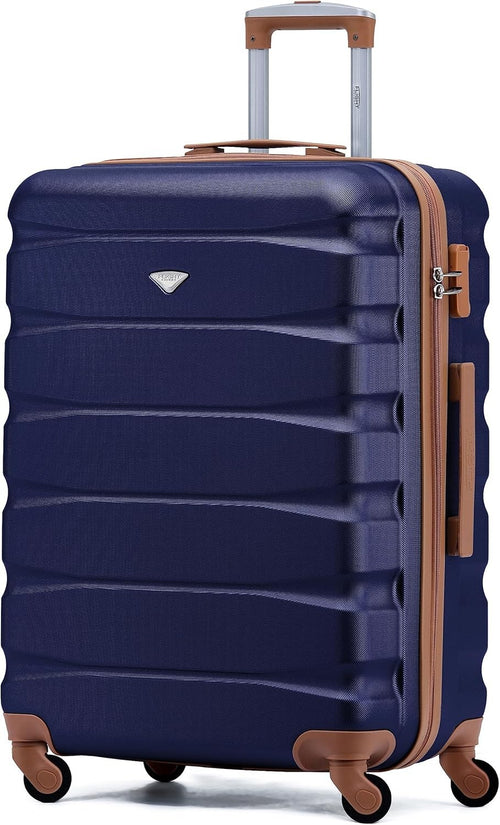 Medium 25” ABS Check In Luggage Lightweight Hard Case Spinner Wheels
