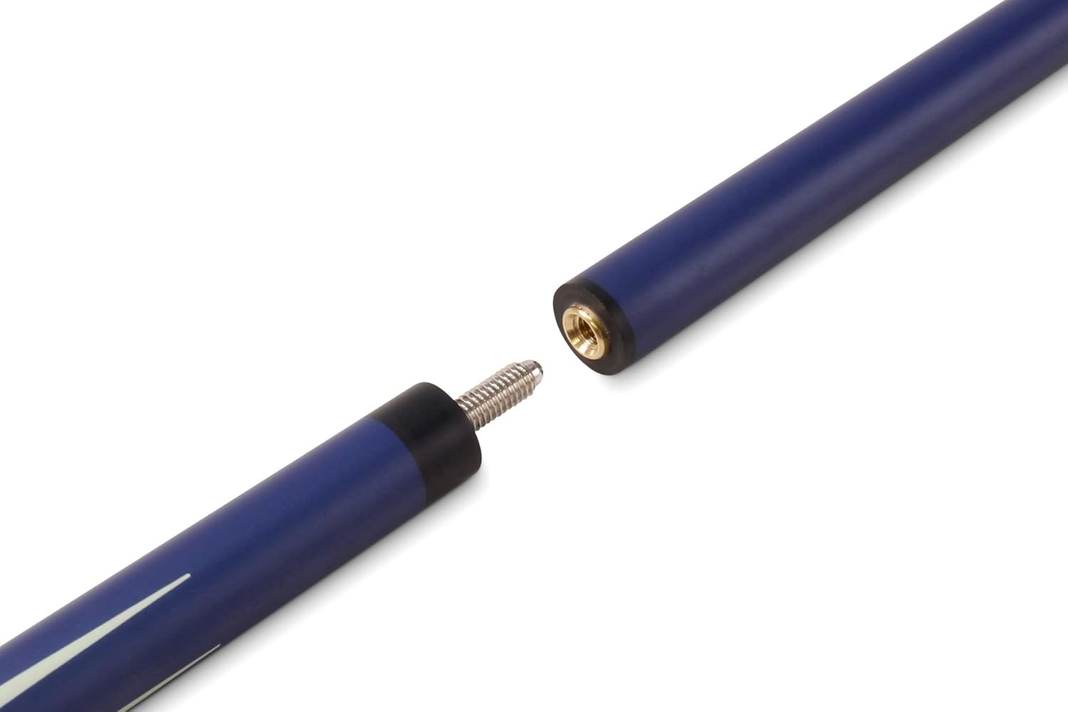 58in Fiberglass Snooker Pool Cue 2pc Centre Joint Low Deflection 9.5mm