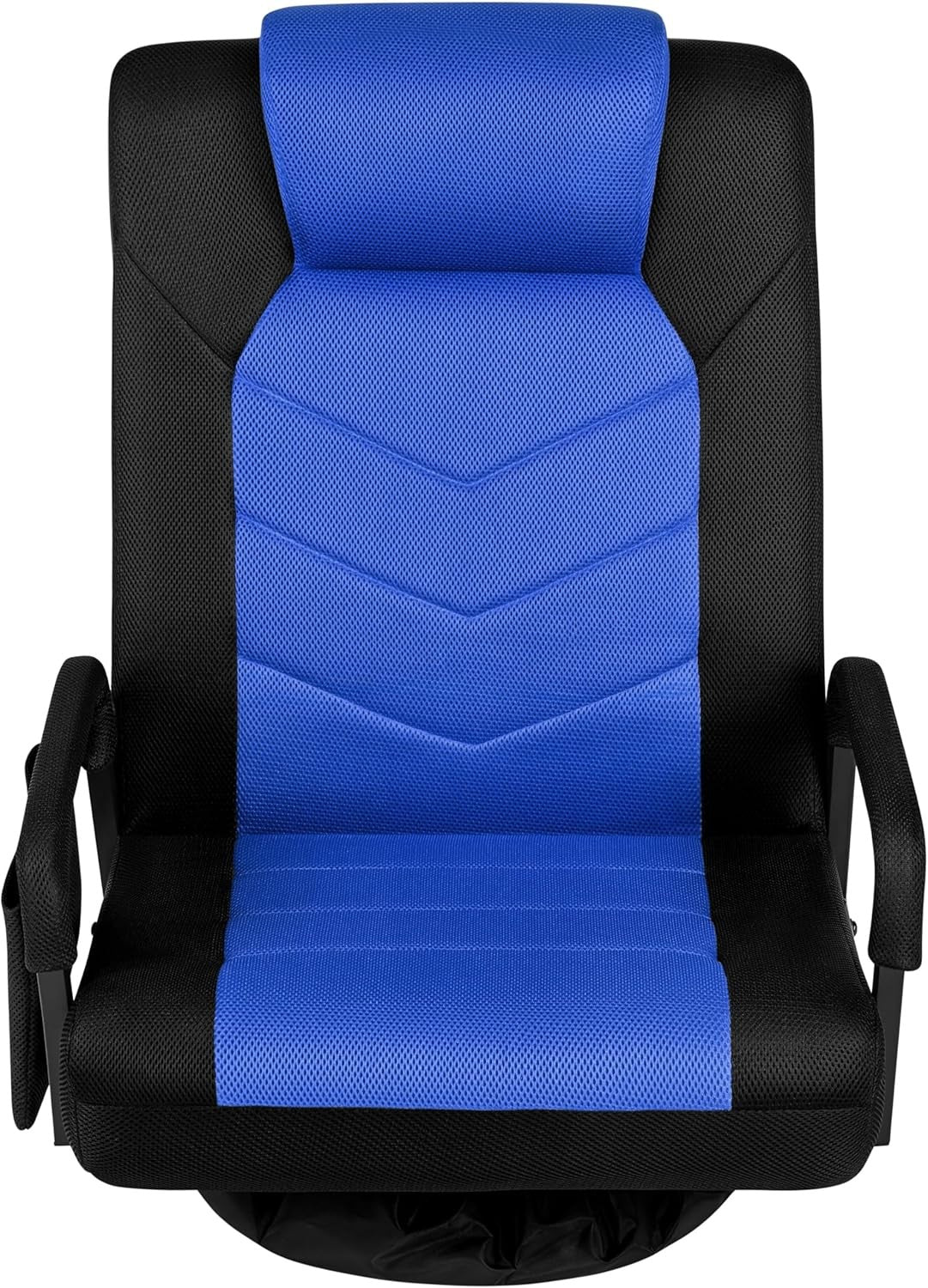 360° Swivel Gaming Floor Chair Recliner 6 Position Sofa Blue