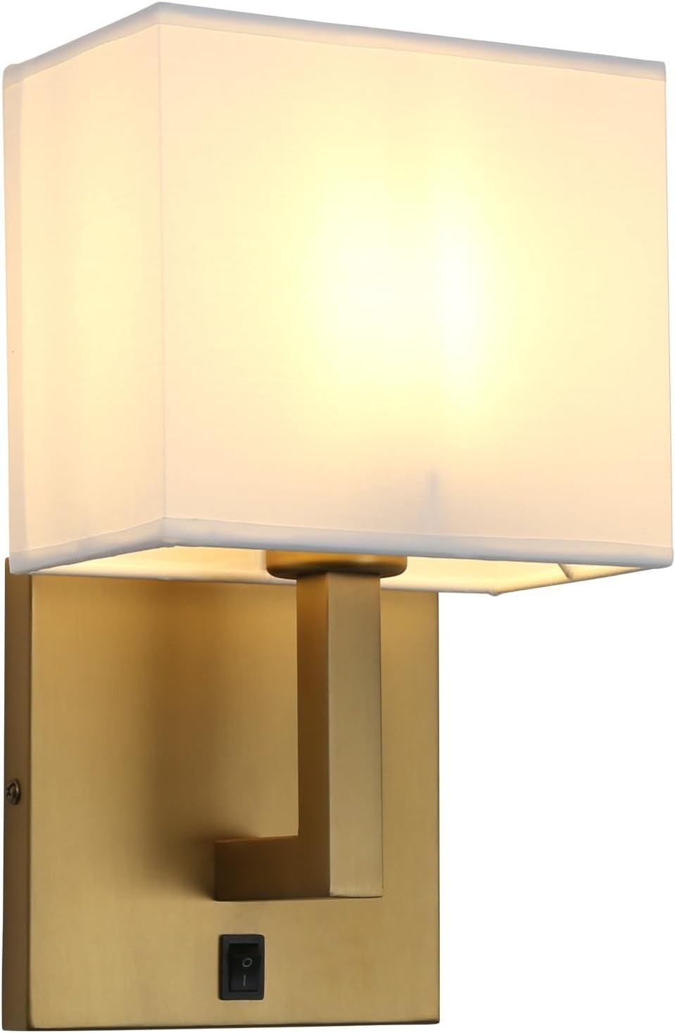 Modern Wall Light Set Linen Shade Vintage Look Warm Glow Indoor Rooms