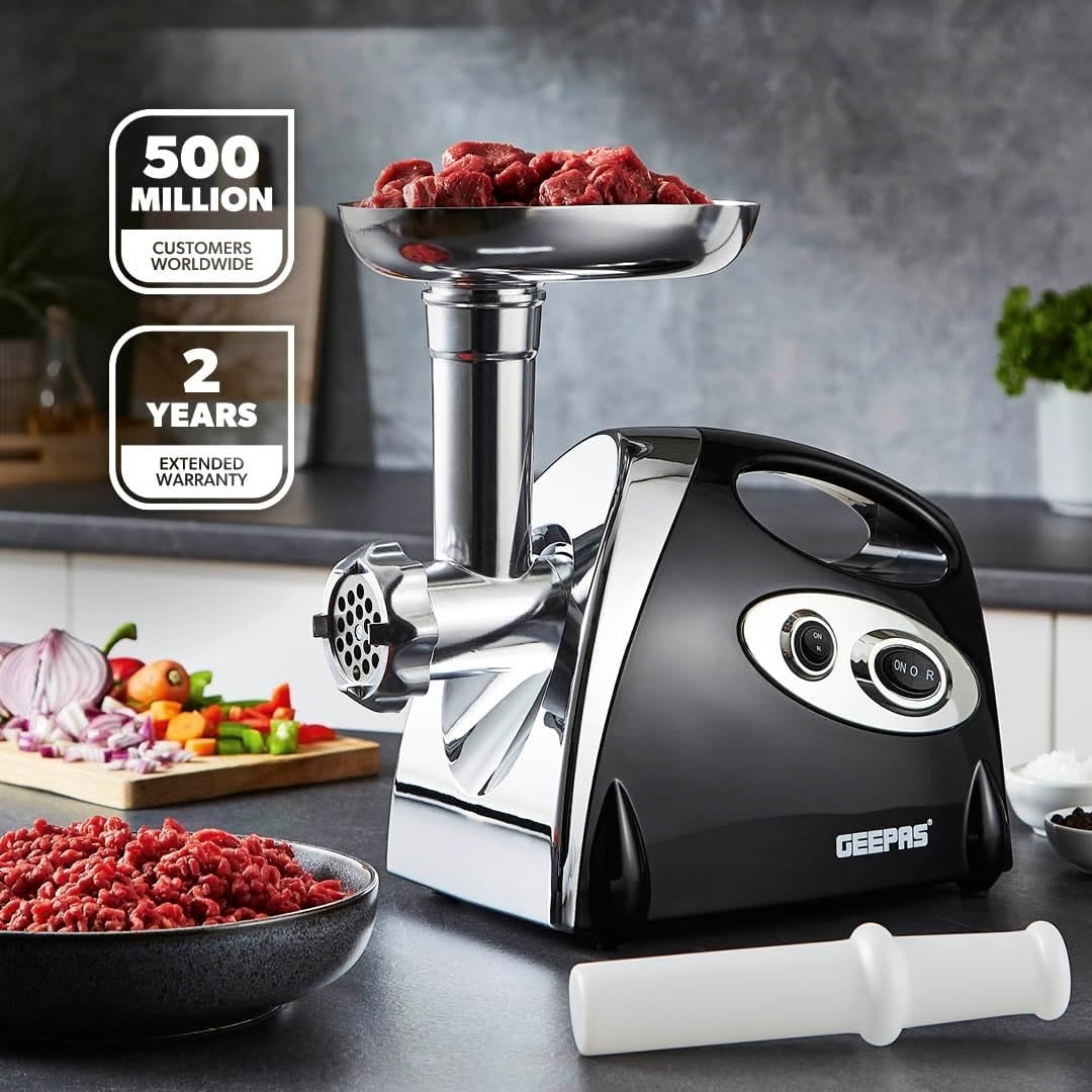 Heavy Duty Meat Mincing Machine 1800W Sausage Stuffer Reverse Function