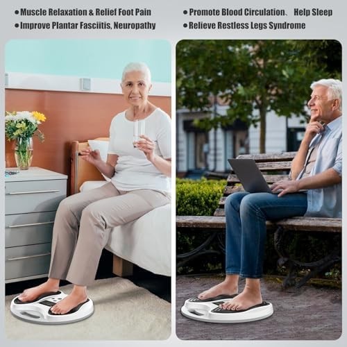 Rechargeable EMS & TENS Foot Massager for Circulation & Pain Relief