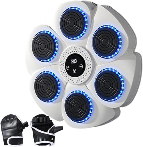 Smart Music Boxing Machine Bluetooth LED Punch Trainer Wall Mount Home Gym