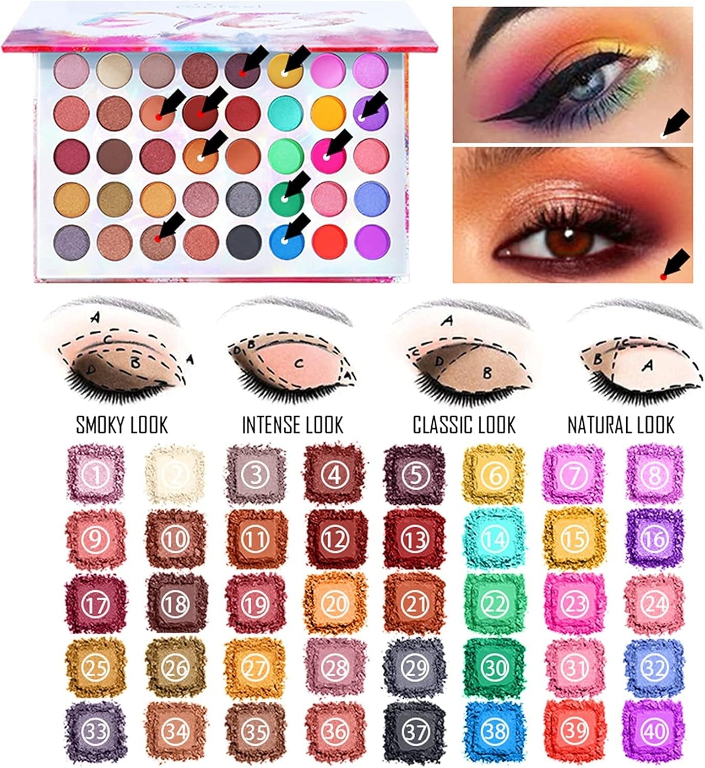 Professional Makeup Set with Travel Case Full Size Starter Kit Gift