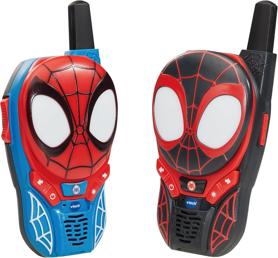 Kids Spidey Walkie Talkies 2 Pack Light Up Toys 200m Range Gift
